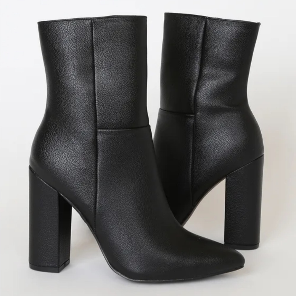 Lulu’s Pointed Toe Mid Calf Boot